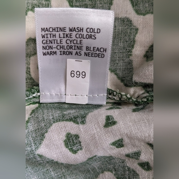 Haute Hippie Green and Beige Palozzo Linen Blend Wide Leg Pants Sz 1X - Picture 2 of 11